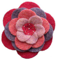 Disc Brooch: Purple