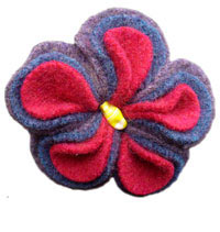 Shell Brooch: Purple