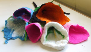 pieces made at felt workshop